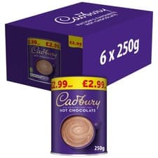 Image of Cadbury Drinking Hot Chocolate 250g (Pack of 6)