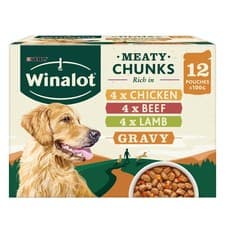 Image of Winalot Meaty Chunks Mixed in Gravy Wet Dog Food - 12 x 100g