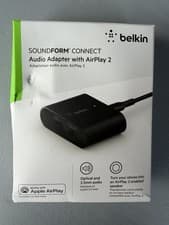 Image of Belkin SOUNDFORM CONNECT Audio Adapter with AirPlay 2 - Black - AUZ002 - New