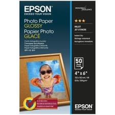 Image of EPSON 10CM X 15CM (6" X 4") GLOSSY PHOTO PAPER 200GSM 50 SHEETS - C13S042547 A6