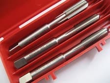 Image of M8 x 1.0 FINE PITCH HAND TAP SET LEAD SECOND BOTTOMING HSS OSBORN G0210315 P211