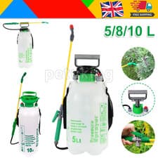 Image of 2L/5L/8L/10L Garden Pressure Sprayer Portable Hand Pump Weed Spray Bottle UK