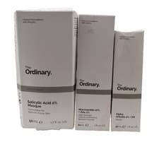 Image of The Ordinary Skincare Bundle x3 Alpha Arbutin 2% + HA, Salicylic Acid 2% New F1
