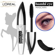 Image of L'Oreal Bambi Eye False Lash Mascara- Smudge Proof, Bristle Brush - Extra Black