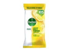 Image of Dettol Antibacterial Multipurpose Cleaning Wipes Citrus 105s