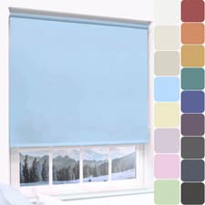 Image of BLACKOUT ROLLER BLIND 100% THERMAL PREMIUM BLACKOUT CHILD SAFE 240cm x 210cm