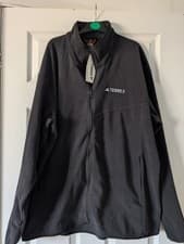 Image of BNWT adidas Terrex Multi Full-Zip Fleece Mens Black Jacket Size L Tags Attached