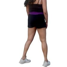 Image of Pack of 2 Women's Gym Yoga Cycling Safety Shorts Sizes 6–24 Stretch Sportswear