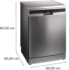 Image of Siemens iQ500 SN25EI13CE Freestanding Dishwasher, Stainless Steel