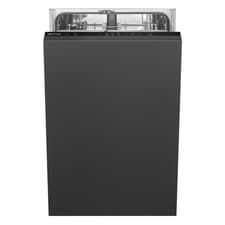 Image of Smeg Integrated Slimline Dishwasher - DryAssist+ D-Rated Black Control P DI4522D