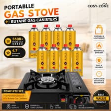 Image of 220g Butane Gas Canister Cartridge for Camping Stove Heater Cooker Portable BBQ