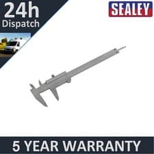 Image of Sealey Vernier Caliper 6" (150mm) (0.02mm 1/1000" Acc) AK962