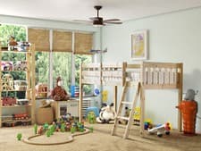 Image of Cabin Bed 3ft Single Solid Pine - Heavy Duty (EB7)