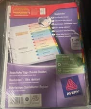 Image of Avery ReadyIndex Extra Durable Dividers