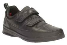 Image of NEW Clarks boys Reflect Ace school shoes black leather UK Size 11 E/ EUR 29