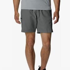 Image of Columbia Mountaindale Shorts Mens Small Gray Omni-Shade UPF 50 Hiking XM9364-023