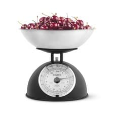 Image of Salter Timeless Mechanical Kitchen Scale – 5kg, Retro Design, 2L Bowl, Black