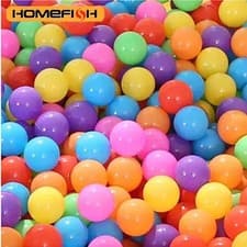 Image of 100x Soft Plastic Ocean Balls Children Pit Kids Colourful Toys Play Pool Ball