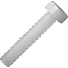 Image of Toolcraft Hexagonal Screw DIN 933 Polyamide M2.5 x 10mm Pack Of 10
