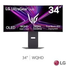Image of LG UltraGear 34 Inch WQHD 240Hz OLED Gaming Monitor -New Boxed 1 yr Warranty