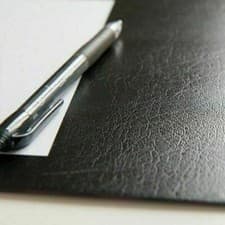 Image of 45cm wide BLACK LEATHER STICKY BACK PLASTIC VINYL D-C-FIX SELF ADHESIVE FILM