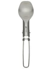 Image of Esbit Spoon Camping Cutlery Brand New Grey Polished Titanium Foldable Folding 