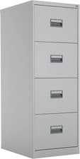 Image of Unbranded Heavy Duty Steel Filing Cabinet 4 Drawer Lockable Office Storage Grey