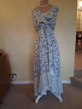 Image of Mint Velvet Annie Floral Ruffal Wrap Dress UK Size 16 new with tags.