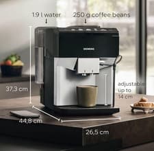 Image of Bean to Cup Coffee Machine SIEMENS EQ500 TP515GB1