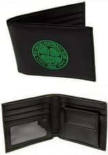 Image of Celtic FC Leather Wallet Embroidered Crest Cash Money Card Official Licensed