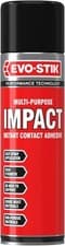 Image of EVO-STIK Impact Instant Contact Adhesive Spray - 500ml - Multipurpose High-Stre