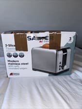 Image of Salter 2 Slice Toaster Modern Stainless Steel Brand New In The Box