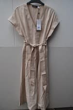 Image of MINT VELVET ZIP FRONT BELTED MIDI DRESS SIZE UK 6