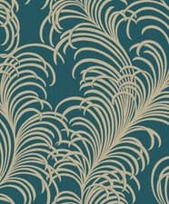 Image of Cabaret Teal Wallpaper A46505 by Grandeco Living room Hallway Textured Bedroom