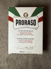 Image of PRORASO Aftershave BALM | SENSITIVE Skin Oatmeal and Green Tea | 100ml White