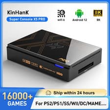 Image of New Kinhank X5 PRO 320GB Retro Console, RK3588, 8GB RAM, 10,000+ Games, UK