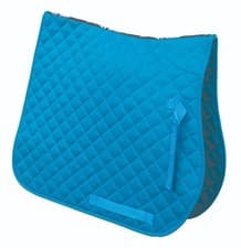 Image of Rhinegold Quilted Saddle Pad Turquoise Full