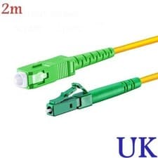 Image of 2m LC/APC to SC/APC Fiber Patch Cable 9/125µm OS2 Single mode Simplex 3mm UK