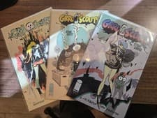 Image of Grrl Scouts assort (3): #1/2x Stone Ghost & #1 Magic Socks (signed)/NM+
