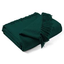 Image of Luxury Waffle Indian Cotton Sofa/Bed Settee Couch Throw , 5 Sizes & 8 Colours