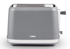 Image of Tower T20070G 2 Slice Grey Odyssey Toaster with Chrome Accents