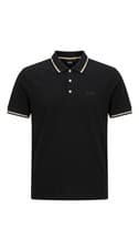 Image of Hugo Boss Polo Shirt Men's Small Black Contrast Trim Golf Performance Summer NWT