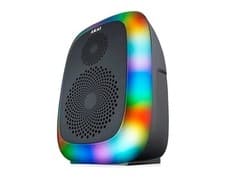 Image of Akai Portable LED Bluetooth Party Speaker with Microphone Input - A58198.