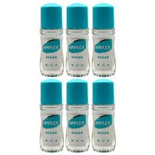Image of Amplex Ocean Anti-Perspirant Roll-On Deodorant 50ml - 6 Pack