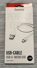 Image of BNIB Hama USB-Cable  USB-A - Micro USB 1.5 M