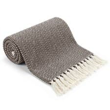 Image of EHC Throw Blanket, Large Throws for Sofas Bed Sofa Settee Couch Reversible Bed C