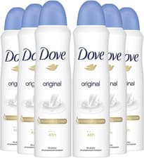 Image of 6 x 250ml Dove Original Aerosol Anti-Perspirant Deodorant Spray