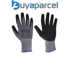 Image of Scan Breathable Microfoam Nitrile Gloves - Medium Size 8 SCAGLONITMFM
