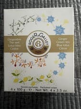 Image of Roger & Gallet Paris soaps x 4, BNIB, Ginger, Green Tea, Blue Lotus, Citron