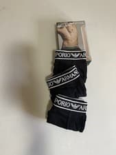 Image of Emporio Armani Men's Boxer Shorts 3-Pack Underwear XL Black